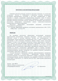 Санитарно-эпидемиологическое заключение (СЭЗ) Лист 2