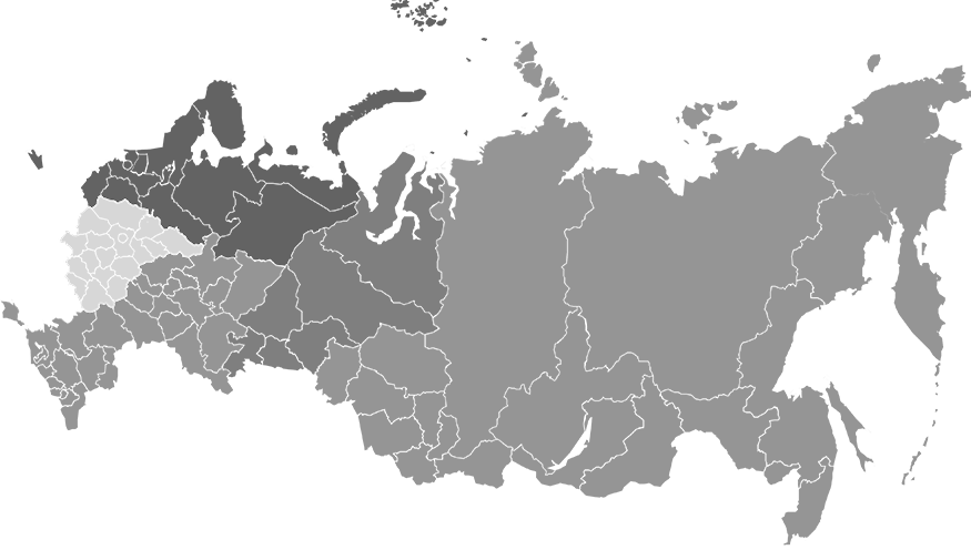 КМ на карте России